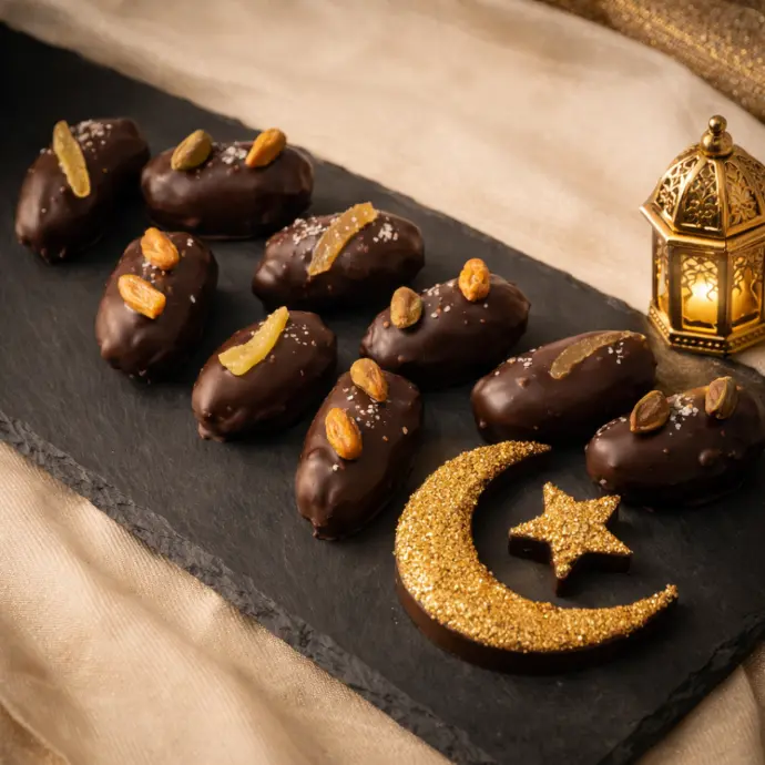 Sunrise Splendour: Stuffed Date Board